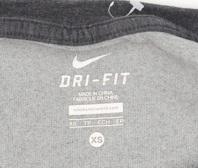 Nike Women’s Black Dri-FIT Pullover Sweatshirt XS Lightweight
