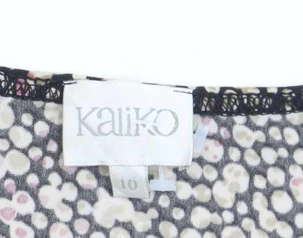 Kaliko Women’s Multicoloured Size 10 Tunic Blouse 3/4 Sleeve