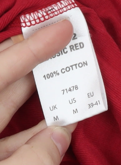 Cotton Traders Womens Red Roll Neck Long Sleeve T-Shirt Size M