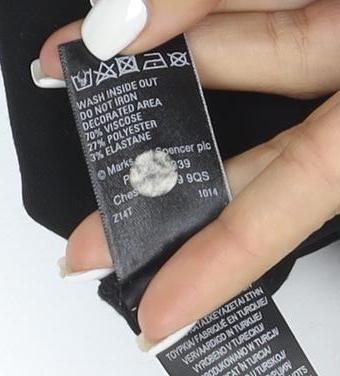 Marks & Spencer Women's Black Beaded Sheath Dress Size 16
