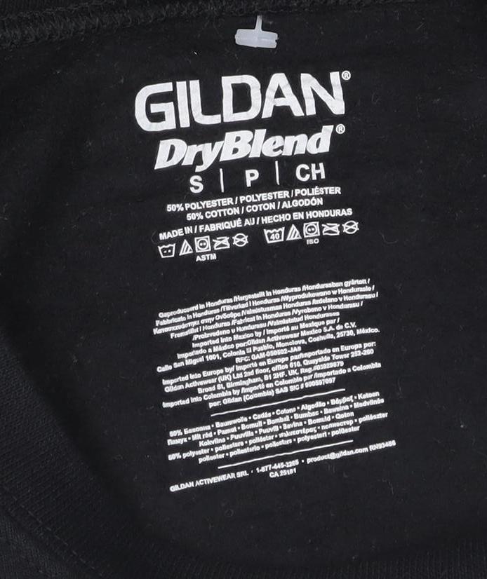Gildan Women's Black S Pullover Sweatshirt with Graphic Design