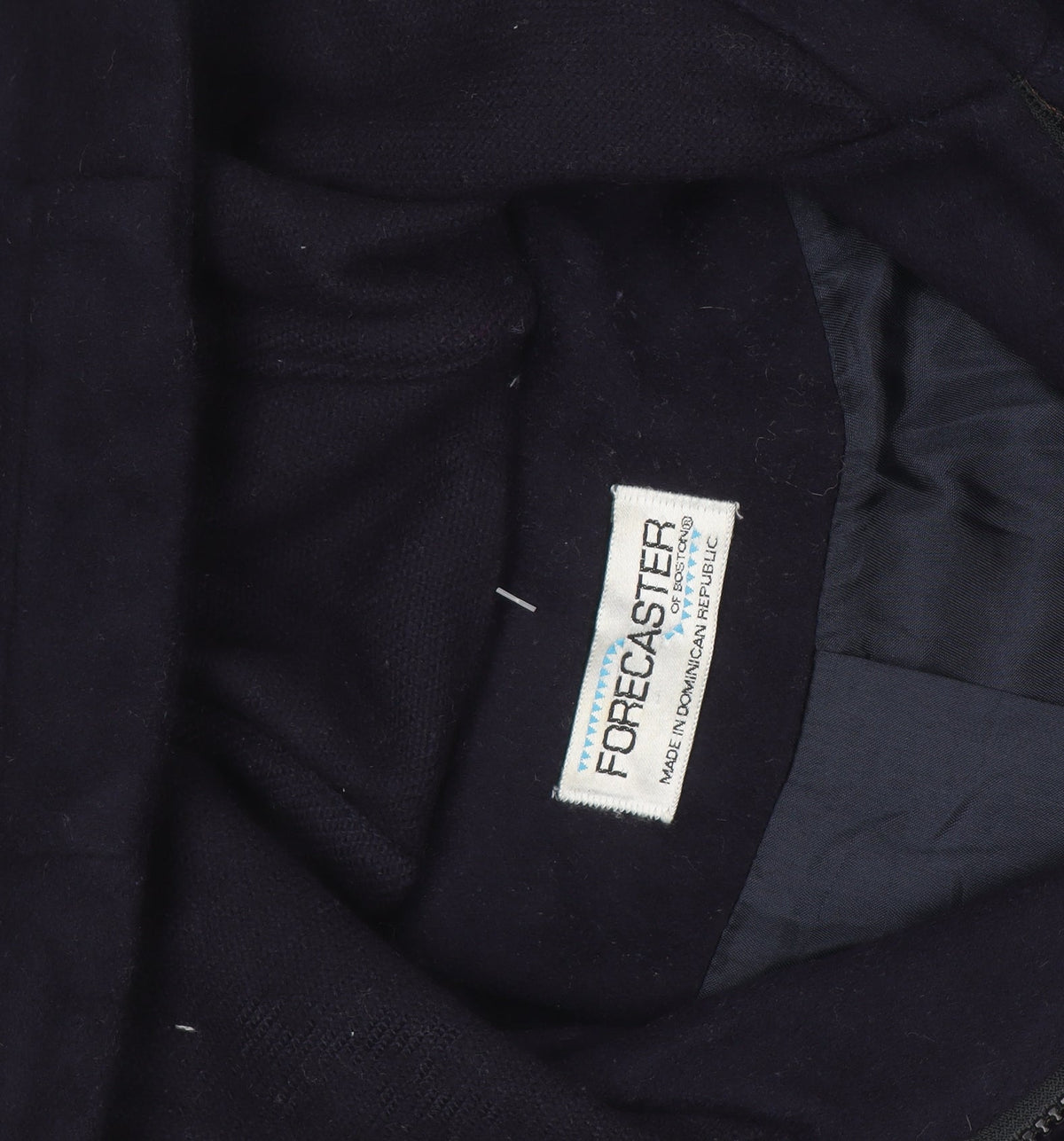 Forecaster Men's Blue Wool Hooded Mid-Length Coat Size S