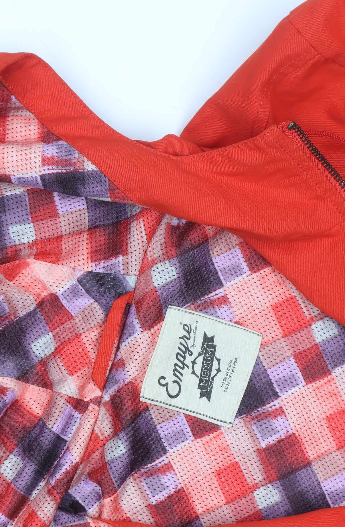 Empyre Men's Red Hooded Windbreaker Jacket Medium Cotton Casual