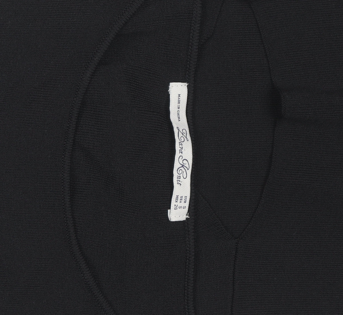 Zara Women Black Sleeveless Bodycon Knit Knee Length Dress S