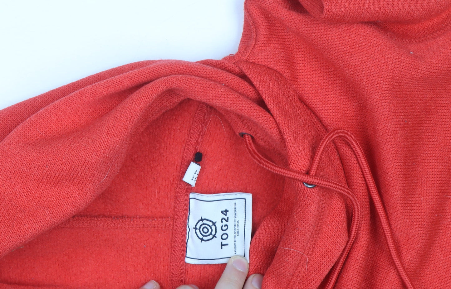 TOG24 Womens Red Pullover Hoodie Size 12 Polyester Fleece