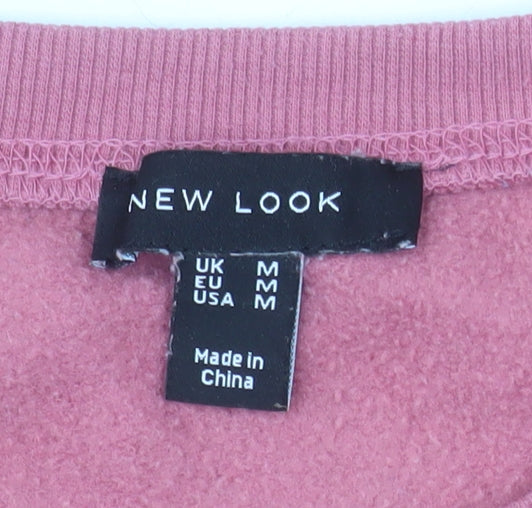 New Look Womens Pink Atlanta 1986 Pullover Sweatshirt Size M