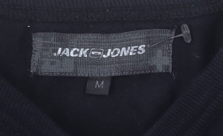 Jack & Jones Men's Black Olympic Games Pullover Sweatshirt M