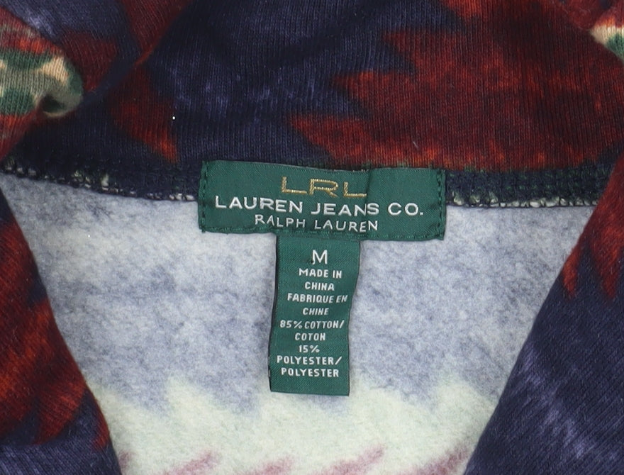 Lauren Ralph Lauren Women’s Multicoloured Aztec Cardigan Hoodie M Cotton Blend
