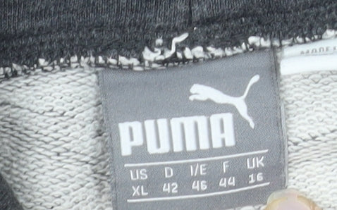 Puma Women Dark Grey XL Pullover Sweatshirt with Logo Design