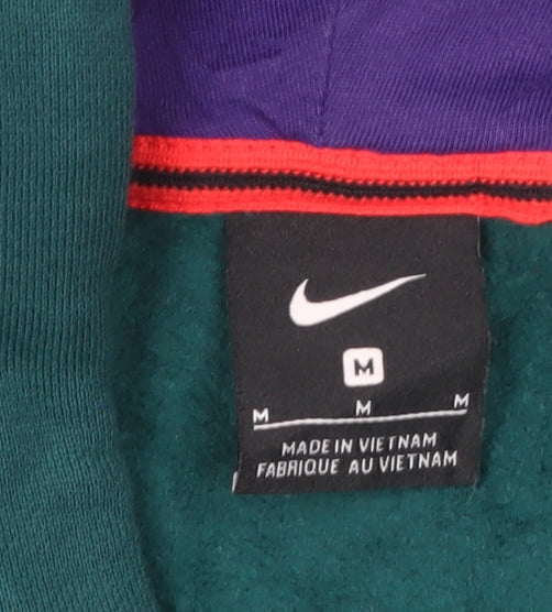 Nike Men's Green Pullover Hoodie M Sports Fleece Hooded Sweatshirt