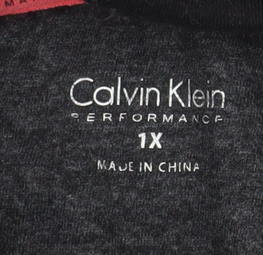 Calvin Klein Performance Women's Black 1X Pullover Hoodie