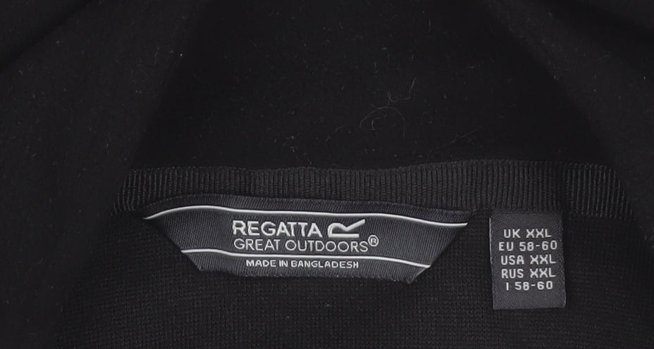 Regatta Men's Black 2XL Fleece 1/4 Zip Pullover Sweatshirt