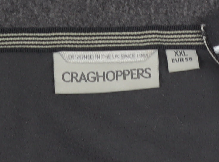 Craghoppers Mens Grey 2XL Fleece Half Zip Pullover Sweatshirt