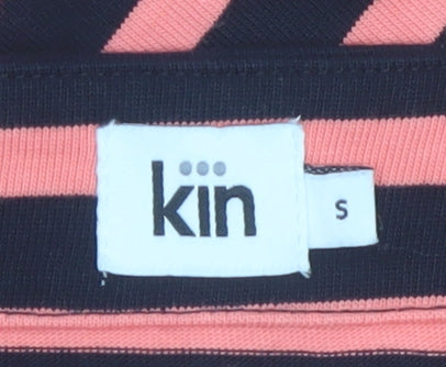 Kin Women's Multicoloured Striped Cotton Long Sleeve T-Shirt Size S