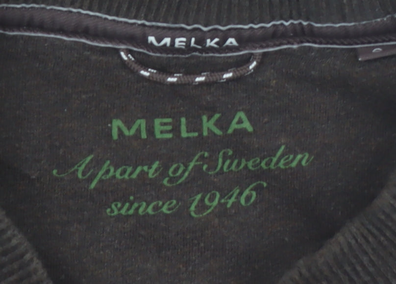 Melka Men's Brown Crew Neck Pullover Sweatshirt Size S