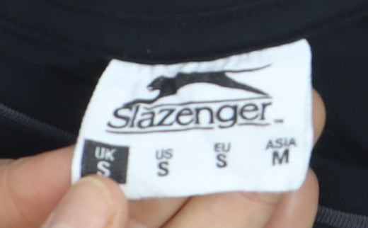 Slazenger Men's Black V-Neck Short Sleeve T-Shirt Size S