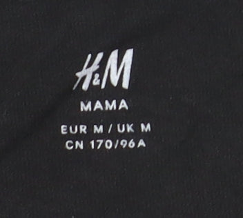 H&M Maternity Black Bodycon Short Sleeve Dress Women’s M