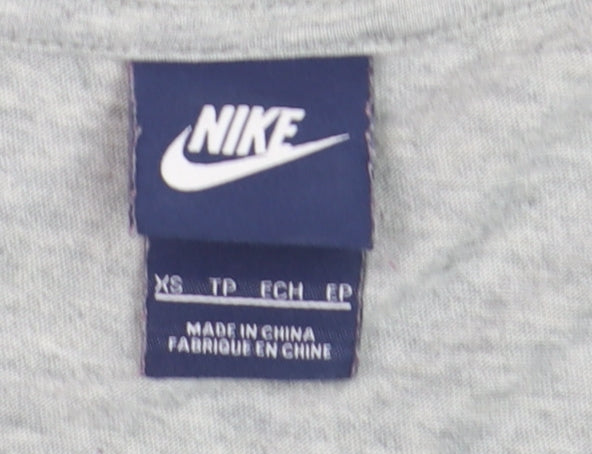 Nike Men's Grey Short Sleeve Crew Neck Graphic T-Shirt XS