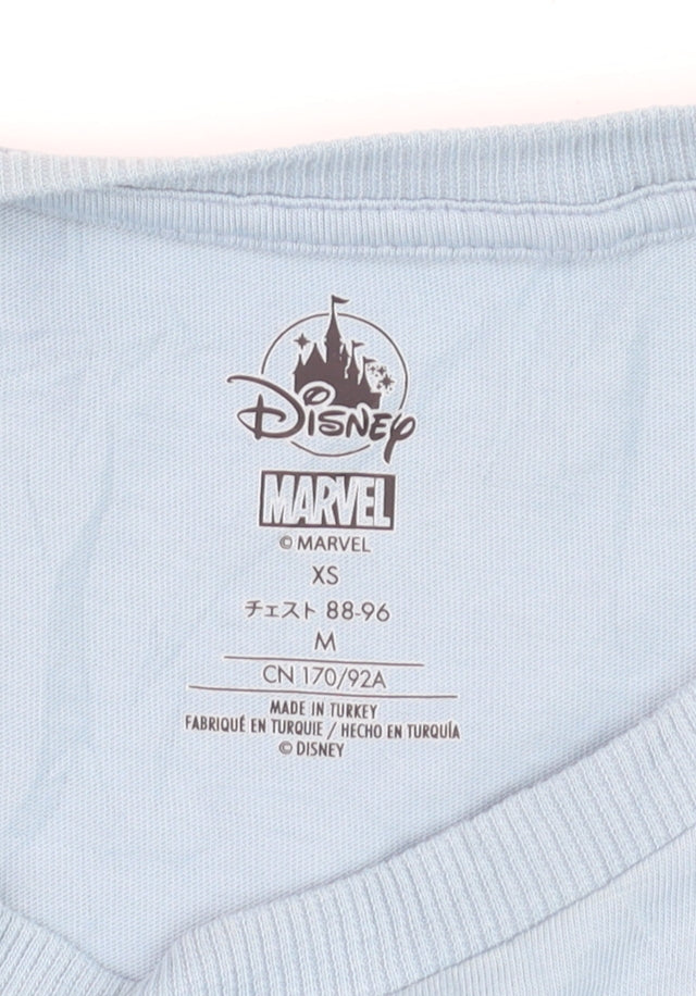 Disney Marvel Westview Blue Men's T-Shirt Size XS Cotton Graphic