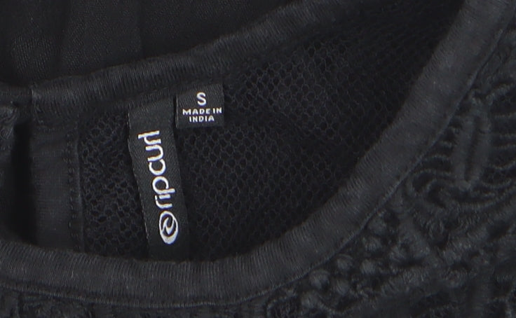 Rip Curl Women's Black Sleeveless Short Shift Dress Size S