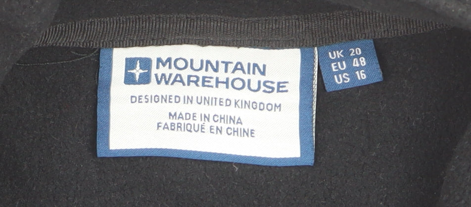 Mountain Warehouse Men's Black Fleece Full Zip Sweatshirt XL