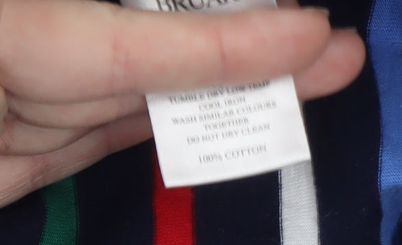 Weekend Womens Multicoloured Striped 3/4 Sleeve Cotton T-Shirt Size 14