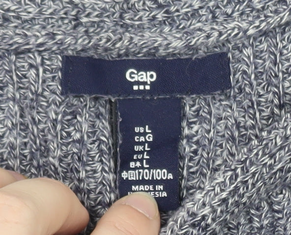 Gap Women Grey Knit Batwing Pullover Jumper Size L