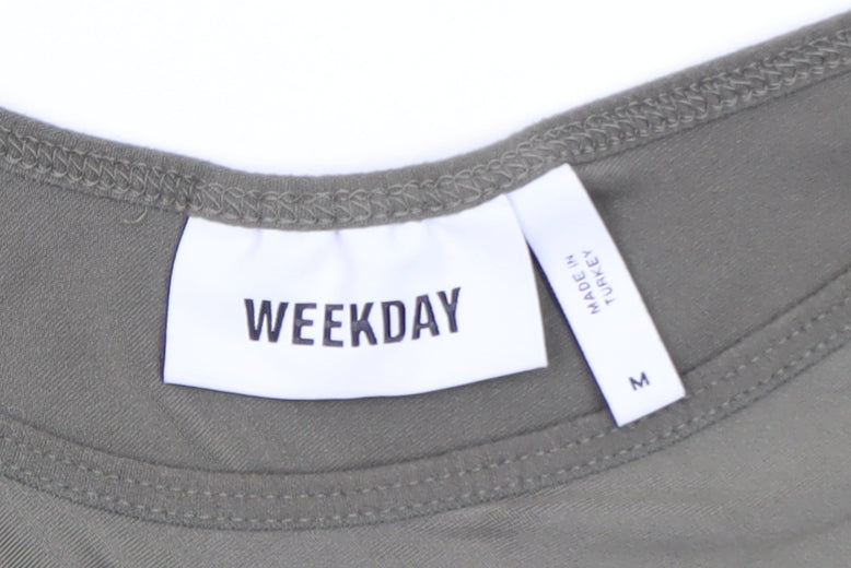 Weekday Women’s Green Long Sleeve Bodysuit Top Size M