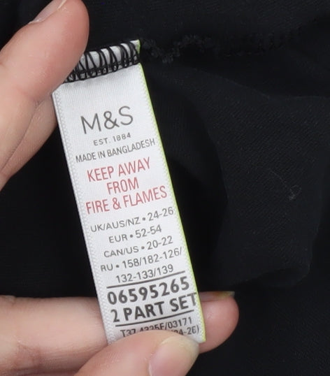 Marks & Spencer Women’s Black Sleeveless Blouse Size 24 Plus