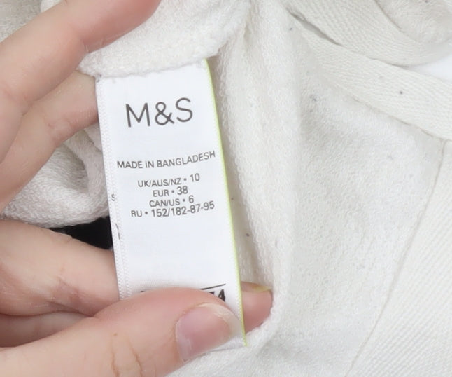 Marks & Spencer Women Black White Stripe Shift Dress Size 10