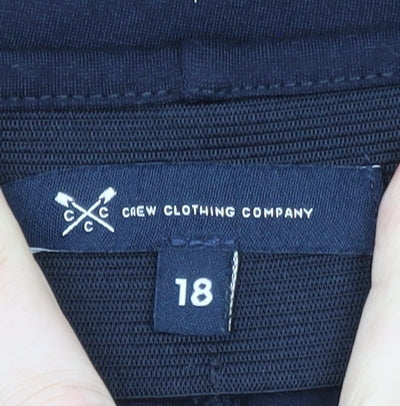 Crew Clothing Blue Size 18 A-Line Knee Length Skirt