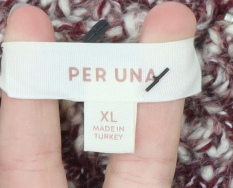 Marks & Spencer Per Una Mens Brown Chunky Knit XL Pullover Jumper