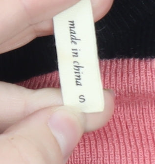 BCBGGeneration Women's Multicoloured Striped Mock Neck Jumper Size S