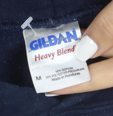 Gildan Heavy Blend Women's Navy Red Sox Pullover Hoodie Size M