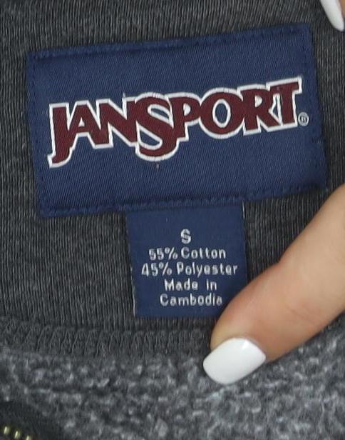 Jansport Men's Grey Full Zip University Sweatshirt S