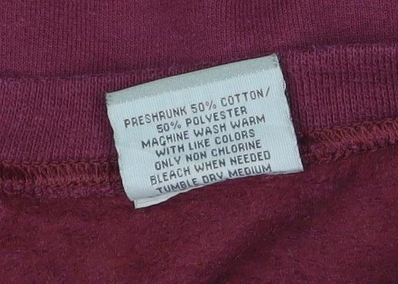MY SPORT Mens Red L Crew Neck Pullover Sweatshirt Virginia Tech Logo