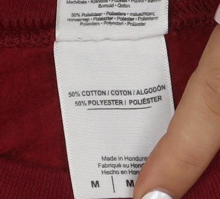 Gildan Men's Red Animal Graphic Heavyweight Pullover Sweatshirt M