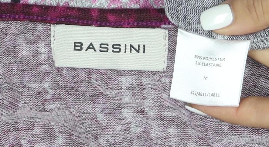 Bassini Womens Multicoloured Polka Dot Long Sleeve Top Size M
