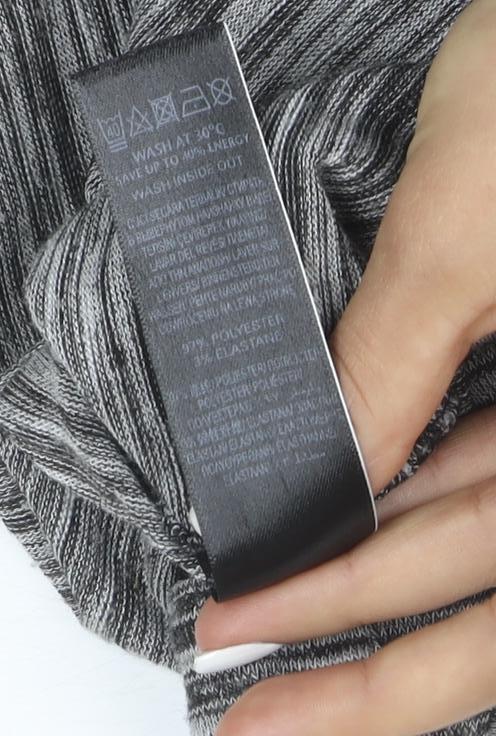 Marks & Spencer Women's Grey Open Front Long Sleeve Cardigan Size 16