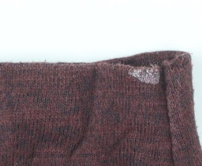 Hollister Men’s Brown Long Sleeve Crew Neck Cotton Blend T-Shirt M