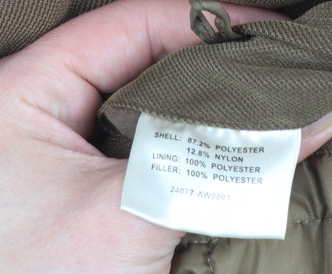 Bosideng Men's Brown XL Polyester Lined Full Zip Casual Jacket