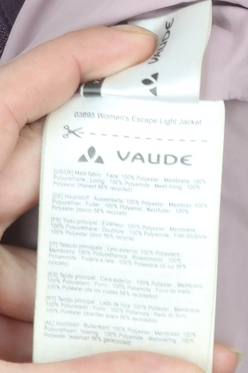 Vaude Women's Purple Waterproof Hooded Outdoor Jacket XS