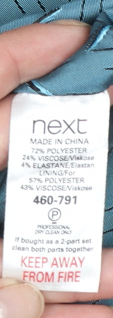 Next Women’s Black Size 12 Tailored Blazer Jacket Single-Breasted