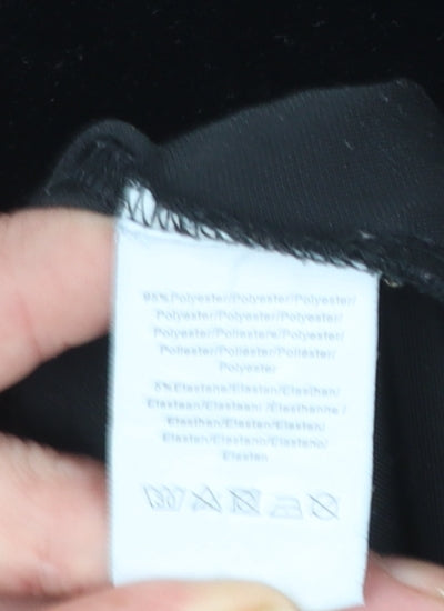 Little Lies Women’s Black Velvet Short A-Line Dress Size L