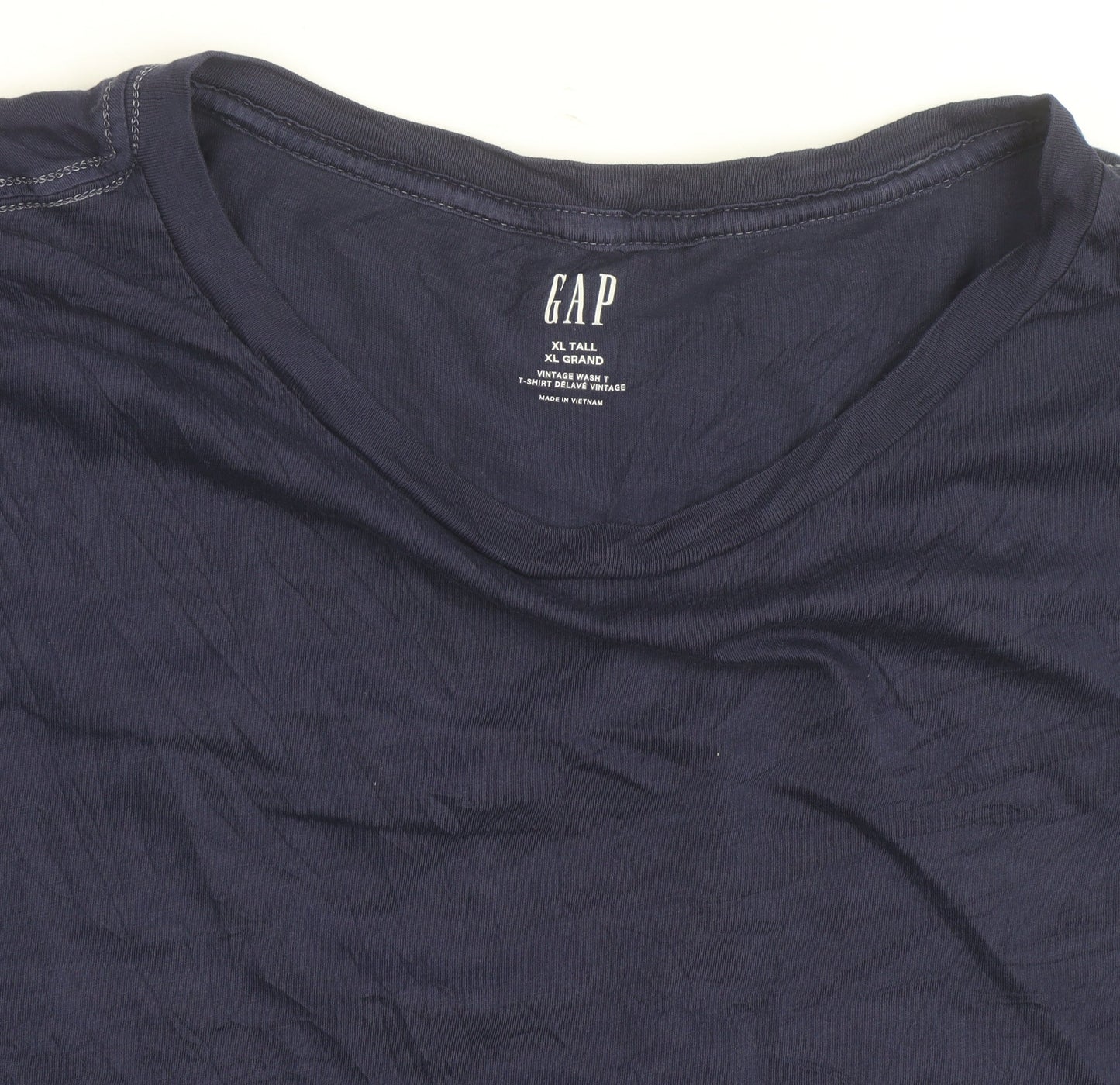 GAP Women's Blue XL Tall Basic Cotton Crew Neck T-Shirt
