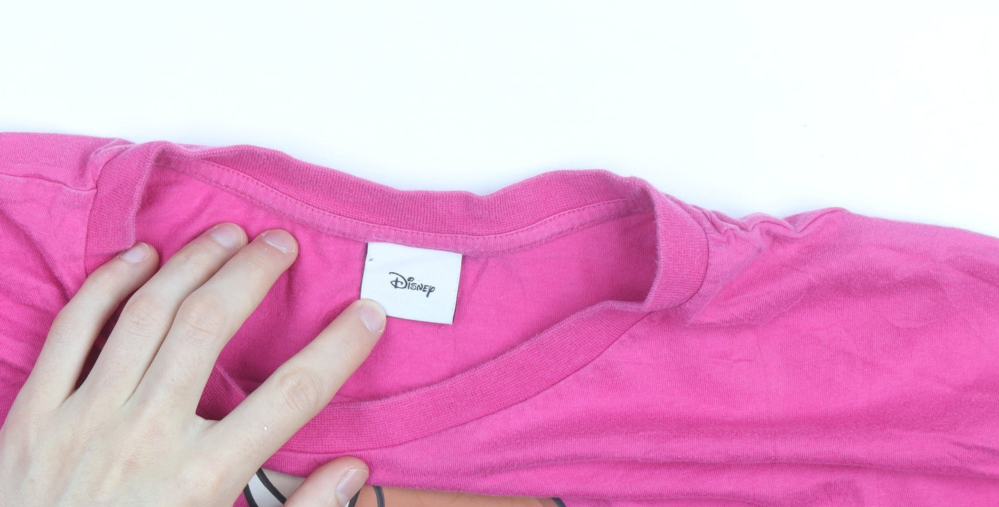 Tu Disney Women’s Pink Bambi Relaxed Fit Cotton T-Shirt Size 26