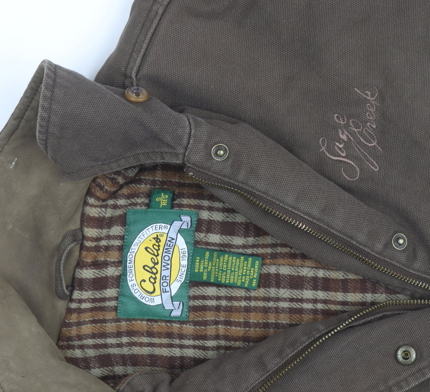 Cabela's Men Brown Cotton Sage Creek Field Jacket Size S