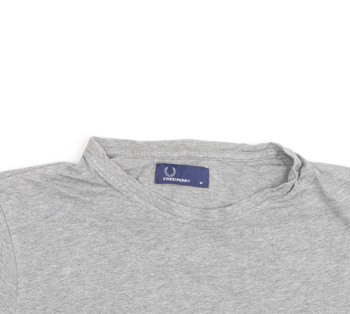 Fred Perry Men's Grey Crew Neck Cotton T-Shirt Size M Classic Style