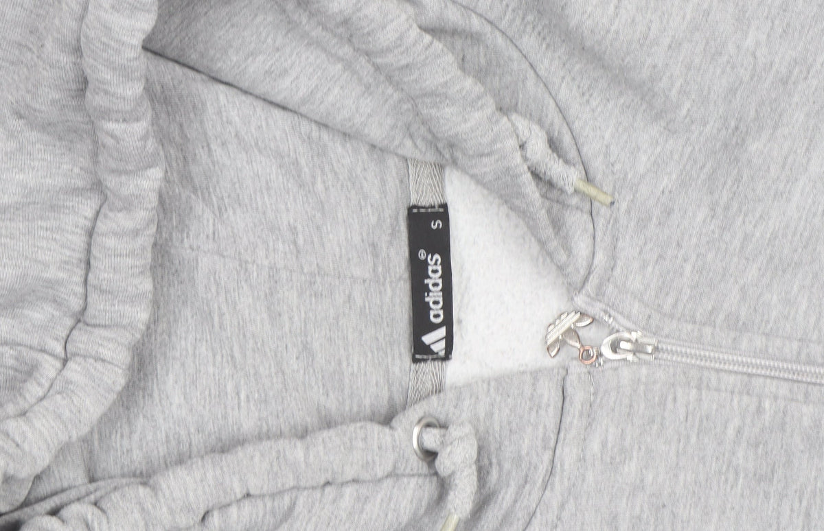 adidas Mens Grey Full Zip Hoodie Small Sportswear