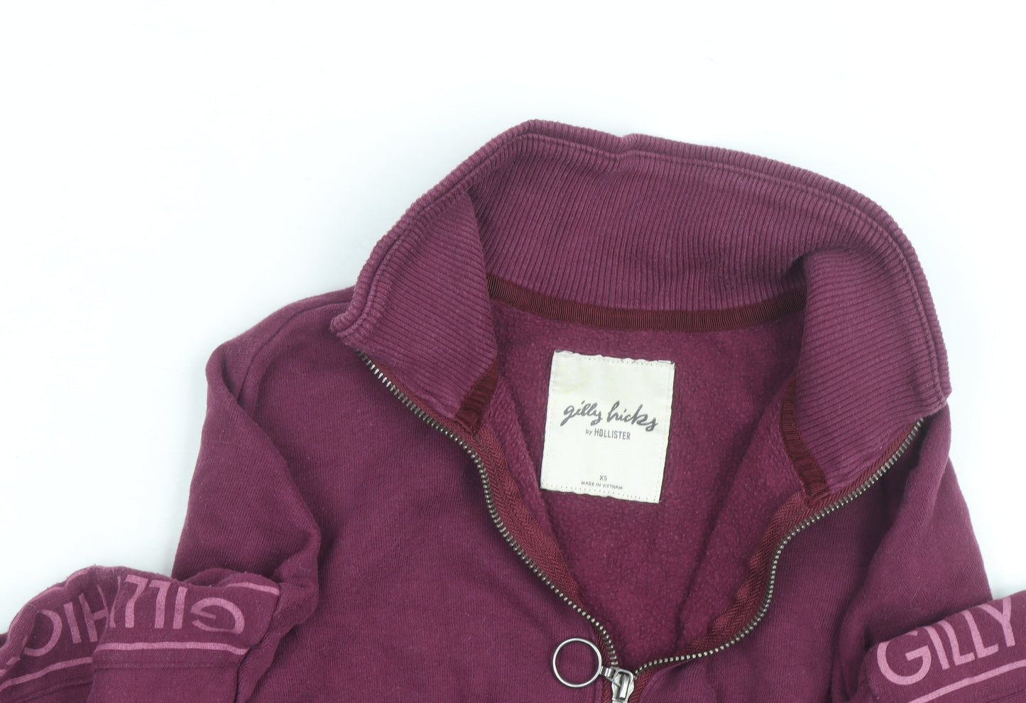 Gilly Hicks by Hollister Womens Purple 1/4 Zip Sweatshirt XS